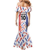 Custom Philippines Champions Football Jersey Family Matching Mermaid Dress and Hawaiian Shirt LT03 - Polynesian Pride