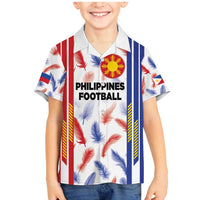 Custom Philippines Champions Football Jersey Family Matching Mermaid Dress and Hawaiian Shirt LT03 Son's Shirt White - Polynesian Pride