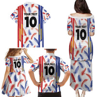 Custom Philippines Champions Football Jersey Family Matching Puletasi and Hawaiian Shirt LT03 - Polynesian Pride