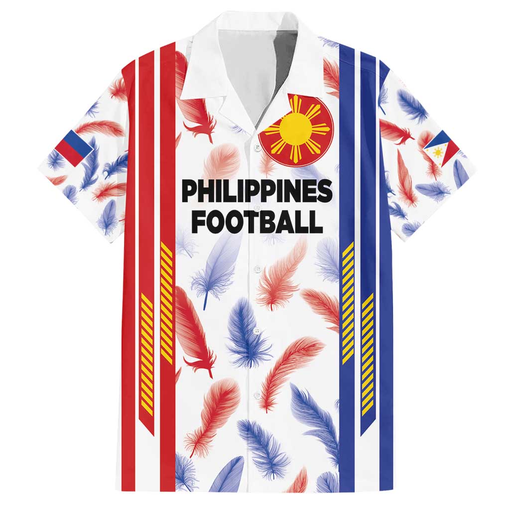 Custom Philippines Champions Football Jersey Family Matching Short Sleeve Bodycon Dress and Hawaiian Shirt LT03 Dad's Shirt - Short Sleeve White - Polynesian Pride