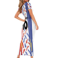 Custom Philippines Champions Football Jersey Family Matching Short Sleeve Bodycon Dress and Hawaiian Shirt LT03 - Polynesian Pride