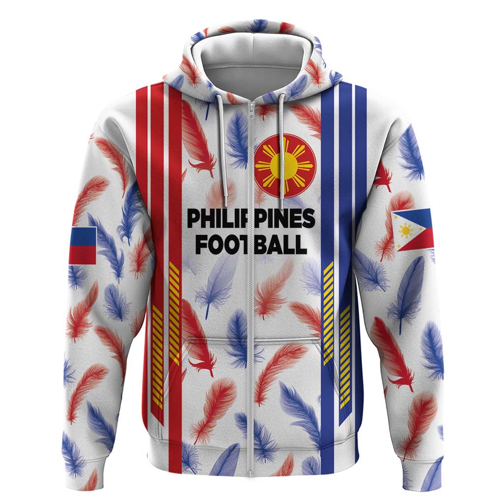 Custom Philippines Champions Football Jersey Zip Hoodie LT03 Zip Hoodie White - Polynesian Pride