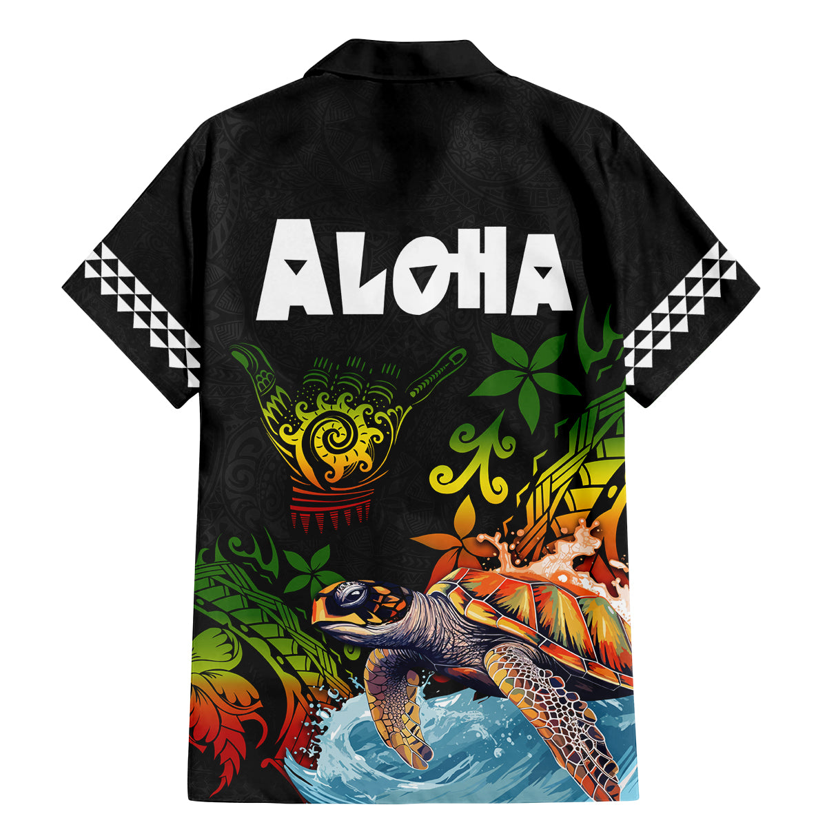 Hawaii Lei Day Family Matching Mermaid Dress and Hawaiian Shirt Hibiscus Wreath and Polynesian Pattern LT03 - Polynesian Pride