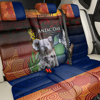 Australia and New Zealand ANZAC Day Back Car Seat Cover Tui Bird and Koala mix Maori and Aboriginal Pattern LT03 - Polynesian Pride