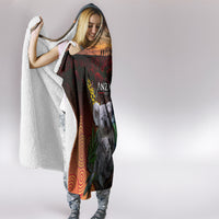 Australia and New Zealand ANZAC Day Hooded Blanket Tui Bird and Koala mix Maori and Aboriginal Pattern LT03 - Polynesian Pride