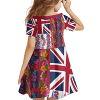 Hawaiian Lei Family Matching Off Shoulder Maxi Dress and Hawaiian Shirt National Flag Striped Style LT03 - Polynesian Pride