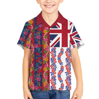 Hawaiian Lei Hawaiian Shirt National Flag Striped Style LT03 - Polynesian Pride