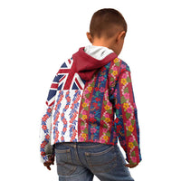 Hawaiian Lei Kid Hoodie National Flag Striped Style LT03 - Polynesian Pride