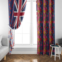 Hawaiian Lei Window Curtain National Flag Striped Style