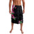 Hawaiian Hibiscus and Art Polynesian Tattoo Lavalava Black Color