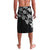 Hawaiian Lei Plumeria and Tropical Leaves Lavalava Watercolor Style-Grayscale