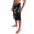 Hawaiian Lei Plumeria and Tropical Leaves Lavalava Watercolor Style-Grayscale