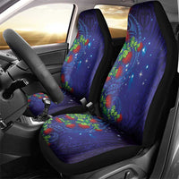Matariki New Zealand Maori and Pohutukawa Car Seat Cover Galaxy Blue Sky Style LT03 - Polynesian Pride