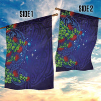 Matariki New Zealand Maori and Pohutukawa Garden Flag Galaxy Blue Sky Style LT03 - Polynesian Pride