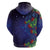 Matariki New Zealand Maori and Pohutukawa Hoodie Galaxy Blue Sky Style