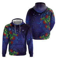 Matariki New Zealand Maori and Pohutukawa Hoodie Galaxy Blue Sky Style LT03 - Polynesian Pride