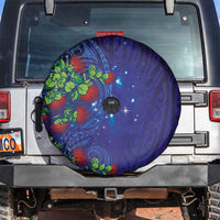 Matariki New Zealand Maori and Pohutukawa Spare Tire Cover Galaxy Blue Sky Style LT03 Blue - Polynesian Pride