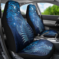 Matariki New Zealand Maori Silver Fern Car Seat Cover Galaxy Blue Sky Style LT03 - Polynesian Pride