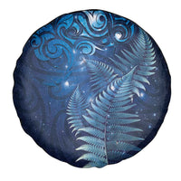 Matariki New Zealand Maori Silver Fern Spare Tire Cover Galaxy Blue Sky Style LT03 - Polynesian Pride