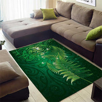 Matariki New Zealand Maori Silver Fern Area Rug Galaxy Green Sky Style