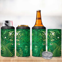 Matariki New Zealand Maori Silver Fern 4 in 1 Can Cooler Tumbler Galaxy Green Sky Style LT03 - Polynesian Pride