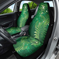 Matariki New Zealand Maori Silver Fern Car Seat Cover Galaxy Green Sky Style LT03 - Polynesian Pride