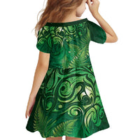 Matariki New Zealand Maori Silver Fern Family Matching Tank Maxi Dress and Hawaiian Shirt Galaxy Green Sky Style LT03 - Polynesian Pride