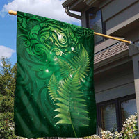Matariki New Zealand Maori Silver Fern Garden Flag Galaxy Green Sky Style LT03 - Polynesian Pride