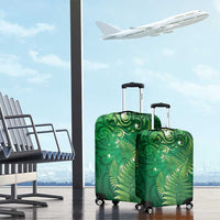 Matariki New Zealand Maori Silver Fern Luggage Cover Galaxy Green Sky Style LT03 - Polynesian Pride