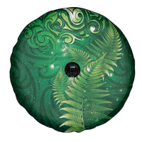 Matariki New Zealand Maori Silver Fern Spare Tire Cover Galaxy Green Sky Style LT03 - Polynesian Pride