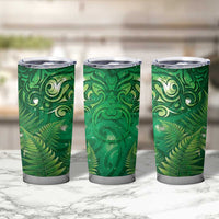 Matariki New Zealand Maori Silver Fern Tumbler Cup Galaxy Green Sky Style LT03 - Polynesian Pride
