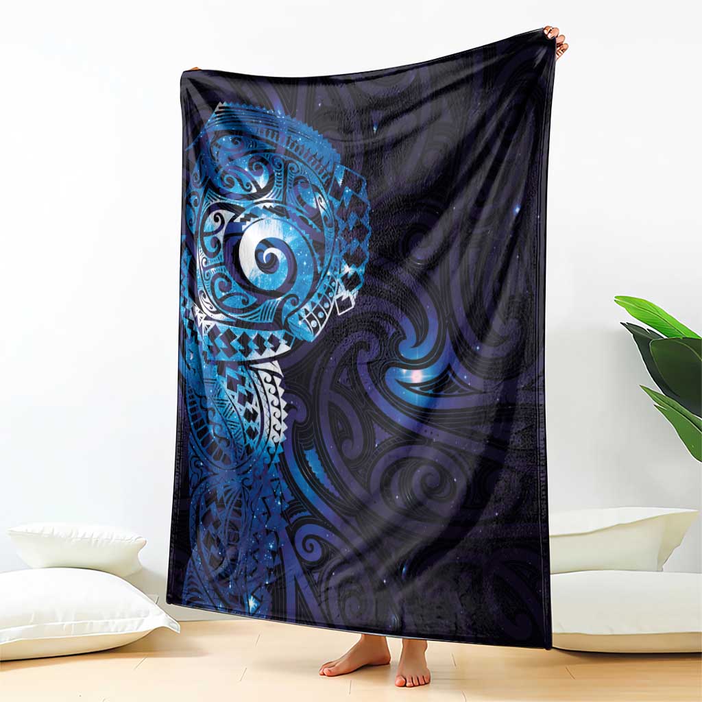 Matariki New Zealand Maori Koru Art Tattoo Blanket New Year Galaxy Blue Sky Style LT03 - Polynesian Pride