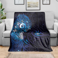 Matariki New Zealand Maori Koru Art Tattoo Blanket New Year Galaxy Blue Sky Style LT03 - Polynesian Pride
