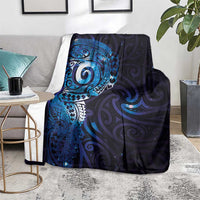 Matariki New Zealand Maori Koru Art Tattoo Blanket New Year Galaxy Blue Sky Style LT03 - Polynesian Pride