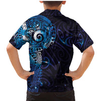 Matariki New Zealand Maori Koru Art Tattoo Family Matching Mermaid Dress and Hawaiian Shirt New Year Galaxy Blue Sky Style LT03 - Polynesian Pride