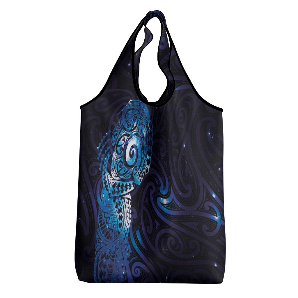 Matariki New Zealand Maori Koru Art Tattoo Grocery Bag New Year Galaxy Blue Sky Style LT03 - Polynesian Pride