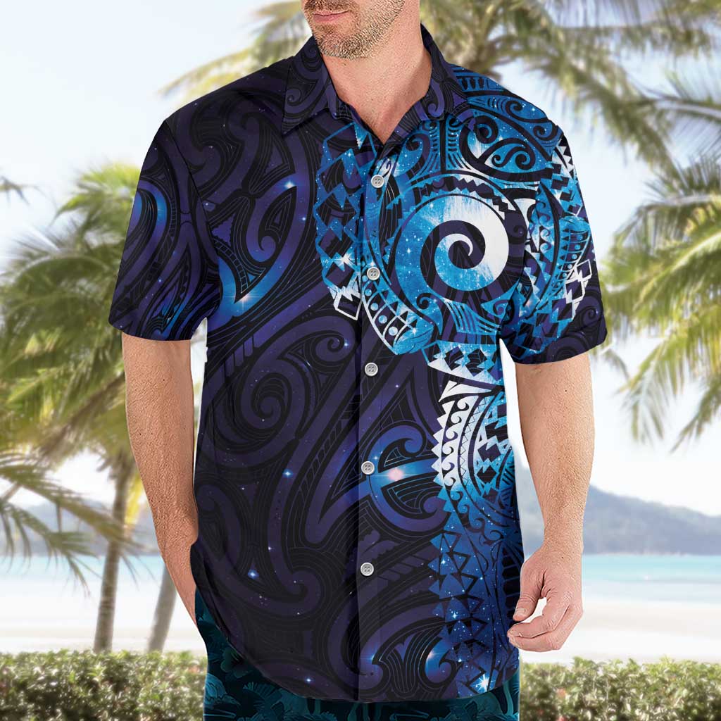 Matariki New Zealand Maori Koru Art Tattoo Hawaiian Shirt New Year Galaxy Blue Sky Style LT03 - Polynesian Pride