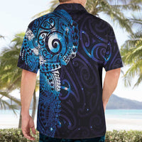 Matariki New Zealand Maori Koru Art Tattoo Hawaiian Shirt New Year Galaxy Blue Sky Style LT03 - Polynesian Pride