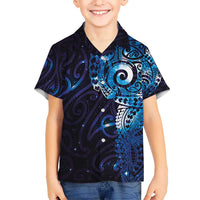 Matariki New Zealand Maori Koru Art Tattoo Hawaiian Shirt New Year Galaxy Blue Sky Style LT03 - Polynesian Pride