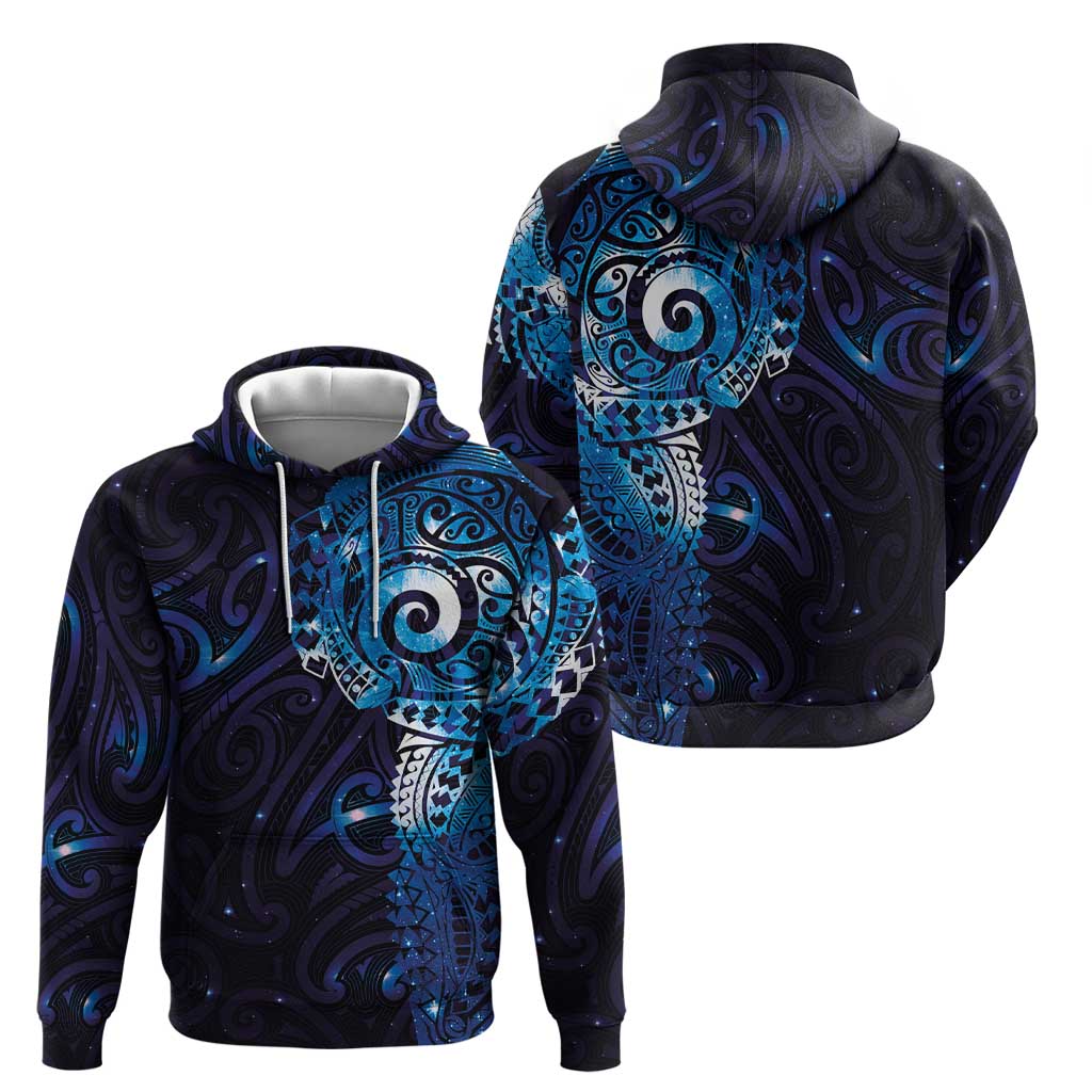 Matariki New Zealand Maori Koru Art Tattoo Hoodie New Year Galaxy Blue Sky Style LT03 - Polynesian Pride