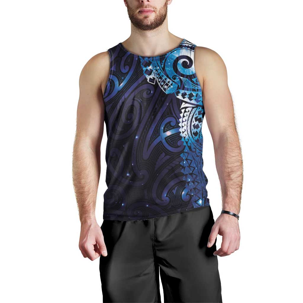 Matariki New Zealand Maori Koru Art Tattoo Men Tank Top New Year Galaxy Blue Sky Style LT03 - Polynesian Pride