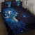 Matariki New Zealand Maori Koru Art Tattoo Quilt Bed Set New Year Galaxy Blue Sky Style