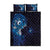Matariki New Zealand Maori Koru Art Tattoo Quilt Bed Set New Year Galaxy Blue Sky Style