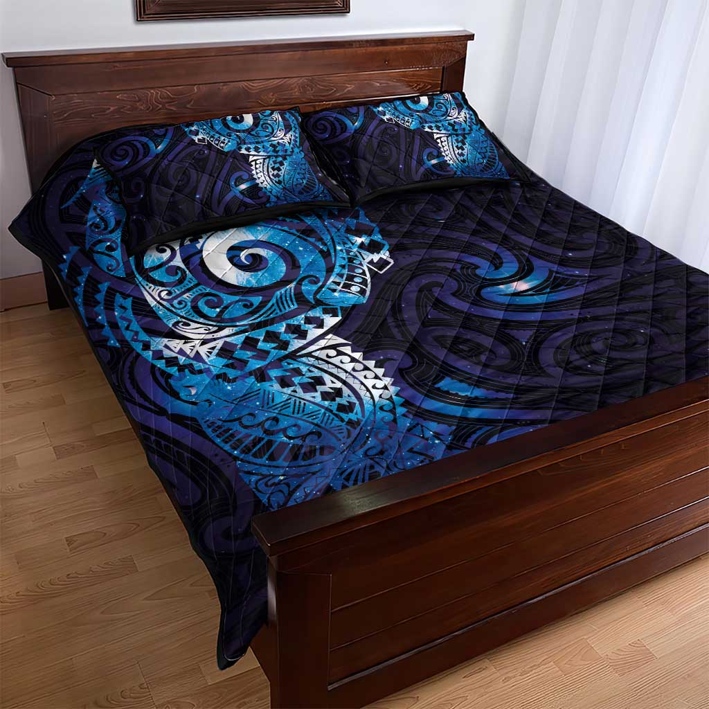 Matariki New Zealand Maori Koru Art Tattoo Quilt Bed Set New Year Galaxy Blue Sky Style LT03 - Polynesian Pride