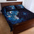 Matariki New Zealand Maori Koru Art Tattoo Quilt Bed Set New Year Galaxy Blue Sky Style