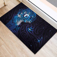 Matariki New Zealand Maori Koru Art Tattoo Rubber Doormat New Year Galaxy Blue Sky Style LT03 - Polynesian Pride