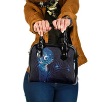 Matariki New Zealand Maori Koru Art Tattoo Shoulder Handbag New Year Galaxy Blue Sky Style LT03 One Size Blue - Polynesian Pride