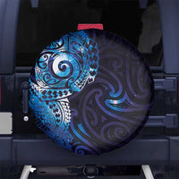 Matariki New Zealand Maori Koru Art Tattoo Spare Tire Cover New Year Galaxy Blue Sky Style LT03 No hole Blue - Polynesian Pride