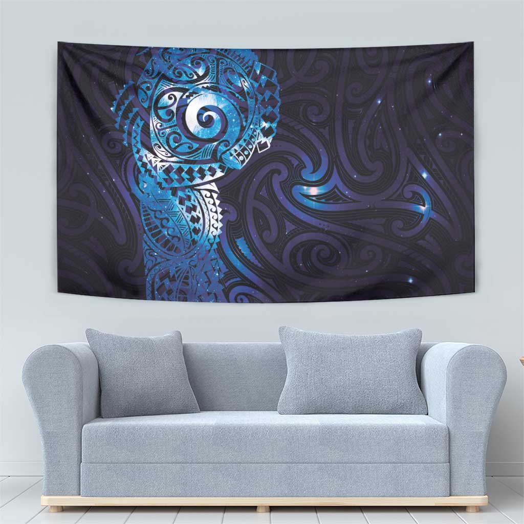 Matariki New Zealand Maori Koru Art Tattoo Tapestry New Year Galaxy Blue Sky Style LT03 - Polynesian Pride