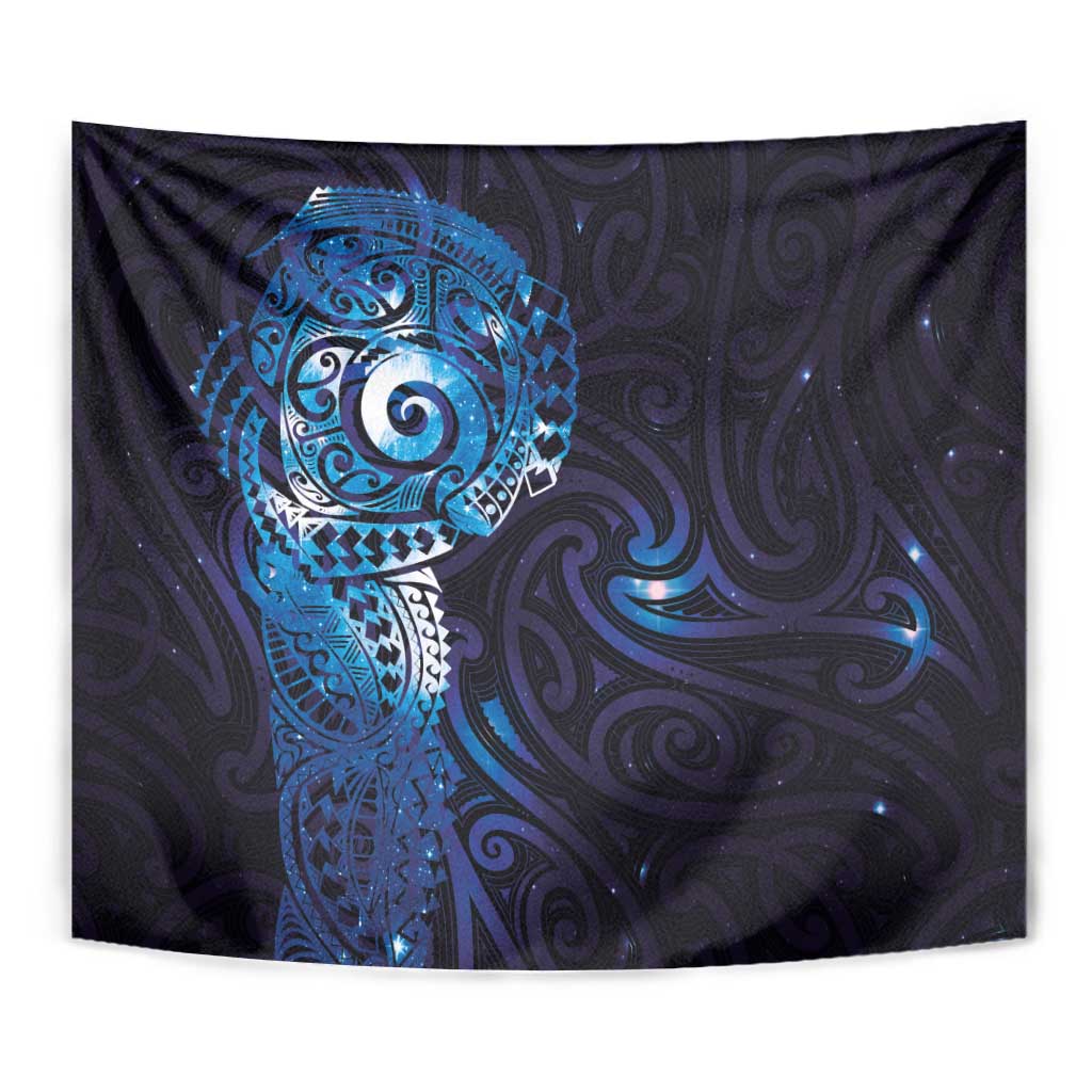 Matariki New Zealand Maori Koru Art Tattoo Tapestry New Year Galaxy Blue Sky Style LT03 - Polynesian Pride